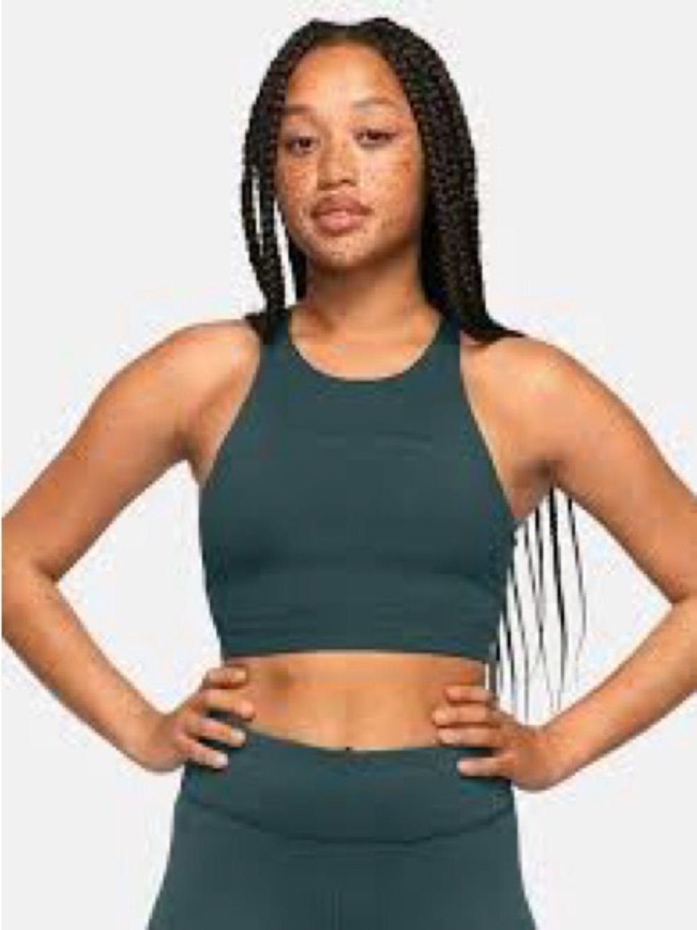 Outdoor Voices TechSweat Crop Top in Evergreen Size Small